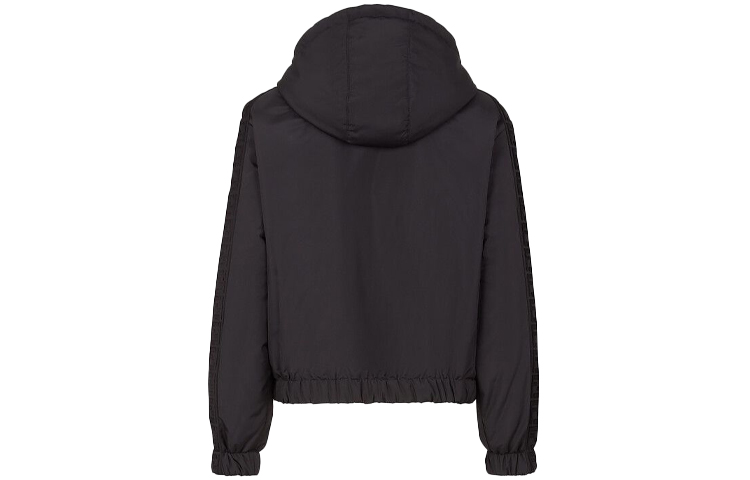 Lookbook (W) FENDI 雙面純色連帽外套 - 黑色 FAN052AGMYF13IZ