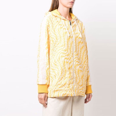 (Women) FENDI Reversible Yellow Zip-Up Hooded Jacket. FAF142AESVF11A9 Purchase (Women) FENDI Reversible Yellow Zip-Up Hooded Jacket. FAF142AESVF11A9