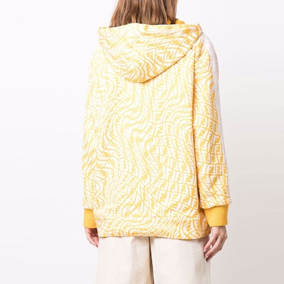 (Women) FENDI Reversible Yellow Zip-Up Hooded Jacket. FAF142AESVF11A9 Details for (Women) FENDI Reversible Yellow Zip-Up Hooded Jacket. FAF142AESVF11A9