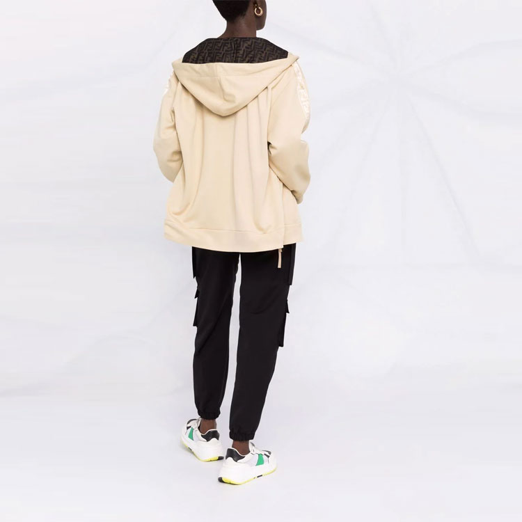 Details for (W) Fendi 雙面拉鍊連帽外套 白色 FAF142AGM7F10RM