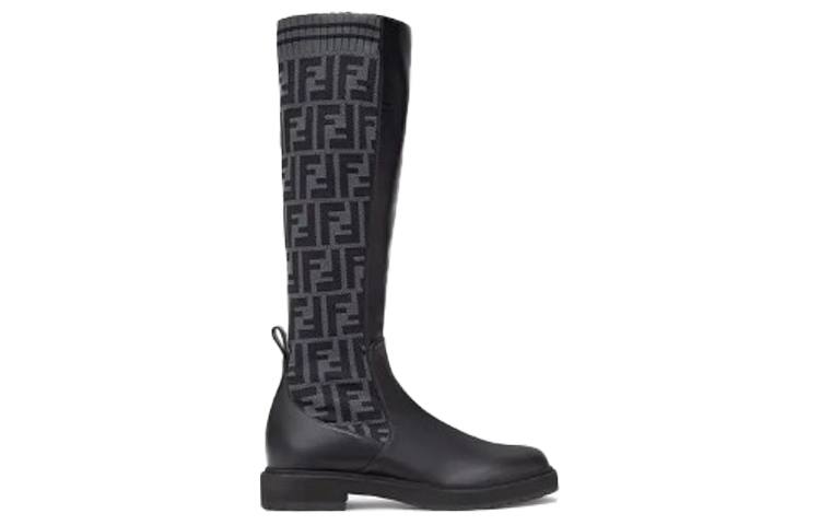 (W) Fendi Rockoko Boots 'Black Grey' 圖 2
