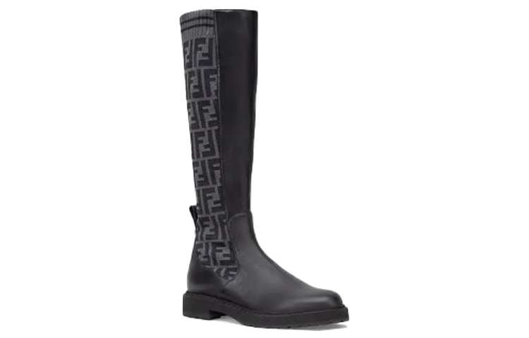 (W) Fendi Rockoko Boots 'Black Grey' 圖 3