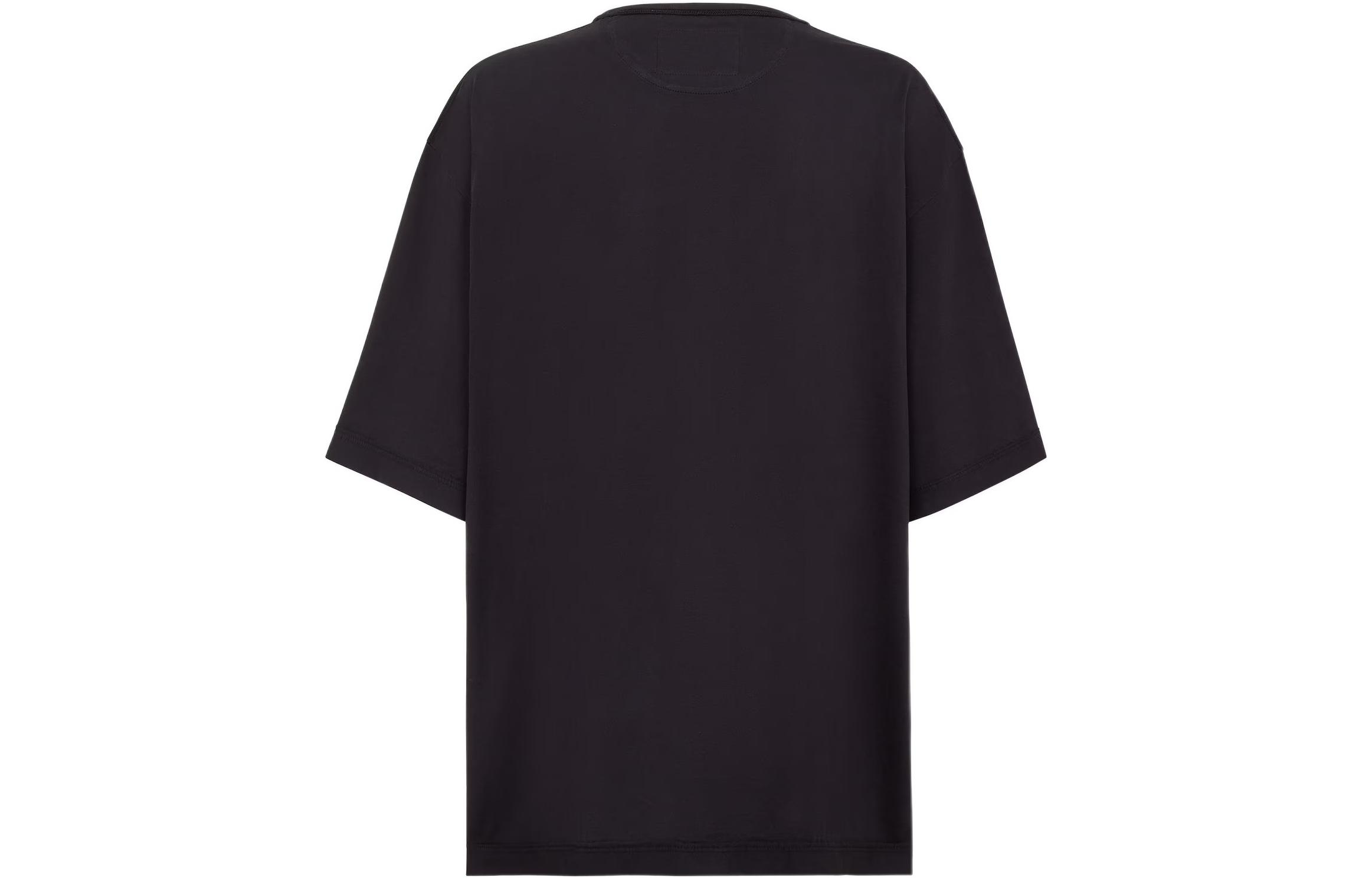 Lookbook (W) FENDI Roma膠囊系列SS23黑色字母印花休閒T恤 FS7934AMGUF1K1W