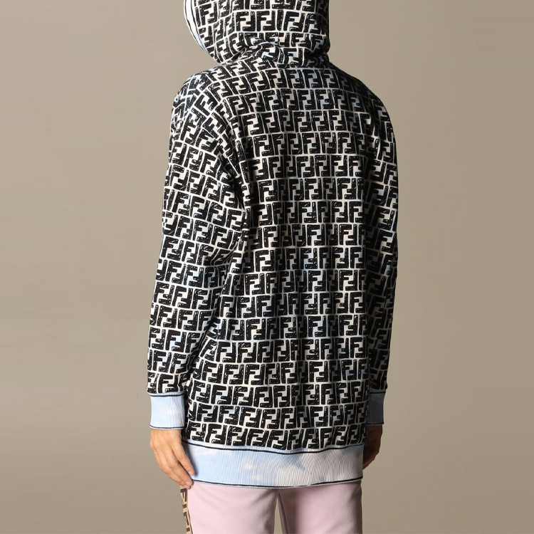 Purchase (W) FENDI Roma Joshua Vides 連帽衫 淺藍色 FS7263AC6FF1B64