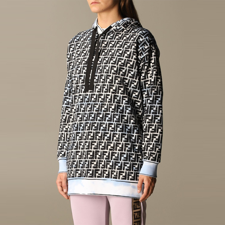 Details for (W) FENDI Roma Joshua Vides 連帽衫 淺藍色 FS7263AC6FF1B64