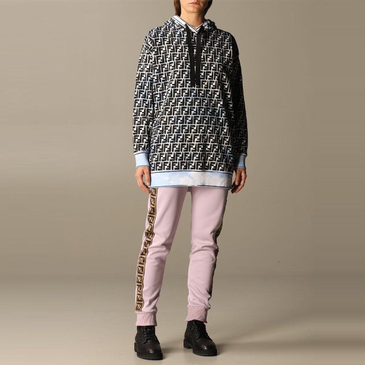 Sizing (W) FENDI Roma Joshua Vides 連帽衫 淺藍色 FS7263AC6FF1B64