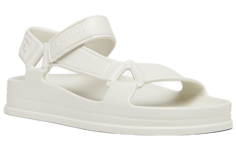 (W) Fendi Rubber Logo Slide 'White' 圖 2