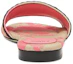 Purchase (W) Claquettes Fendi Signature à Bride Large Brodée en Toile Ouverte ''Rose'' 8R8092AN7MF1KOU