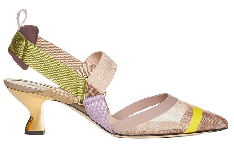 Order (W) Fendi Instap Mule Hoge Hakken ''Roze'' 8J6716AJZ3F1JFL