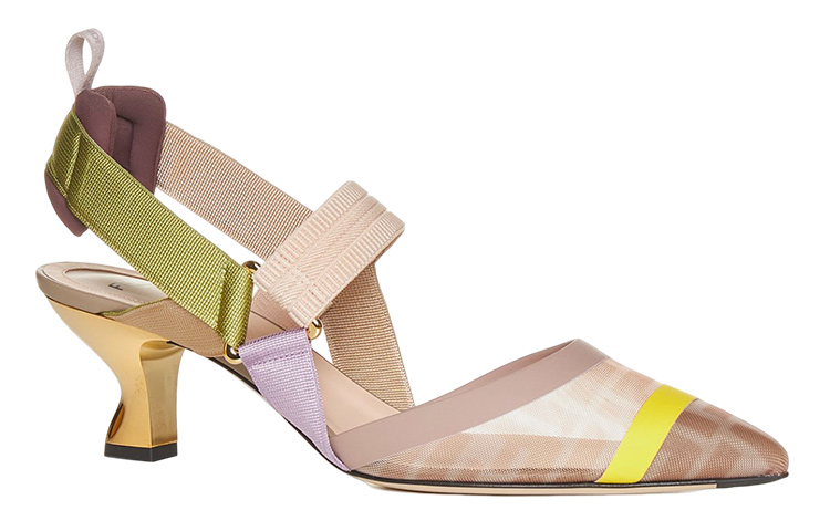 Lookbook (W) Fendi Instap Mule Hoge Hakken ''Roze'' 8J6716AJZ3F1JFL