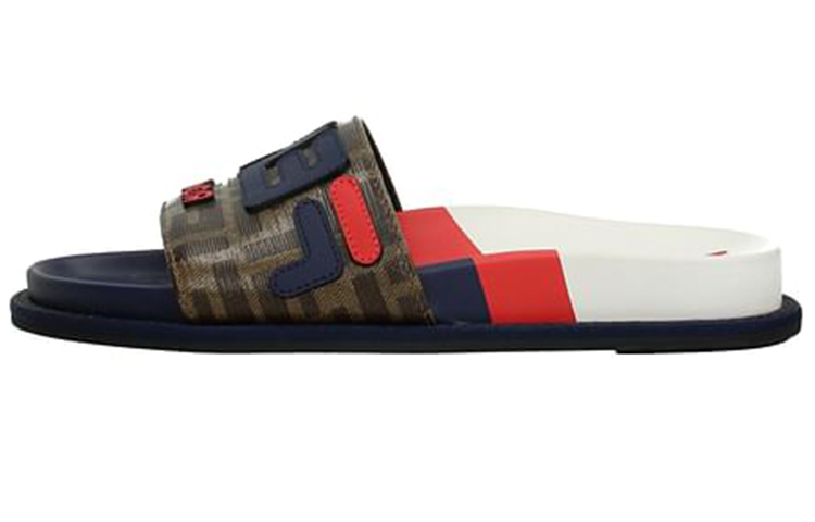 (W) Fendi Slide 'Brown Monogram'