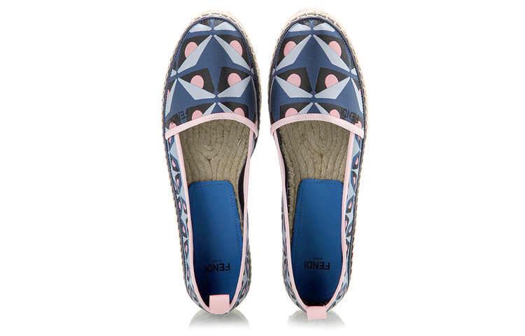 (W) Fendi Slip-On 'Blue Black Print' 圖 4