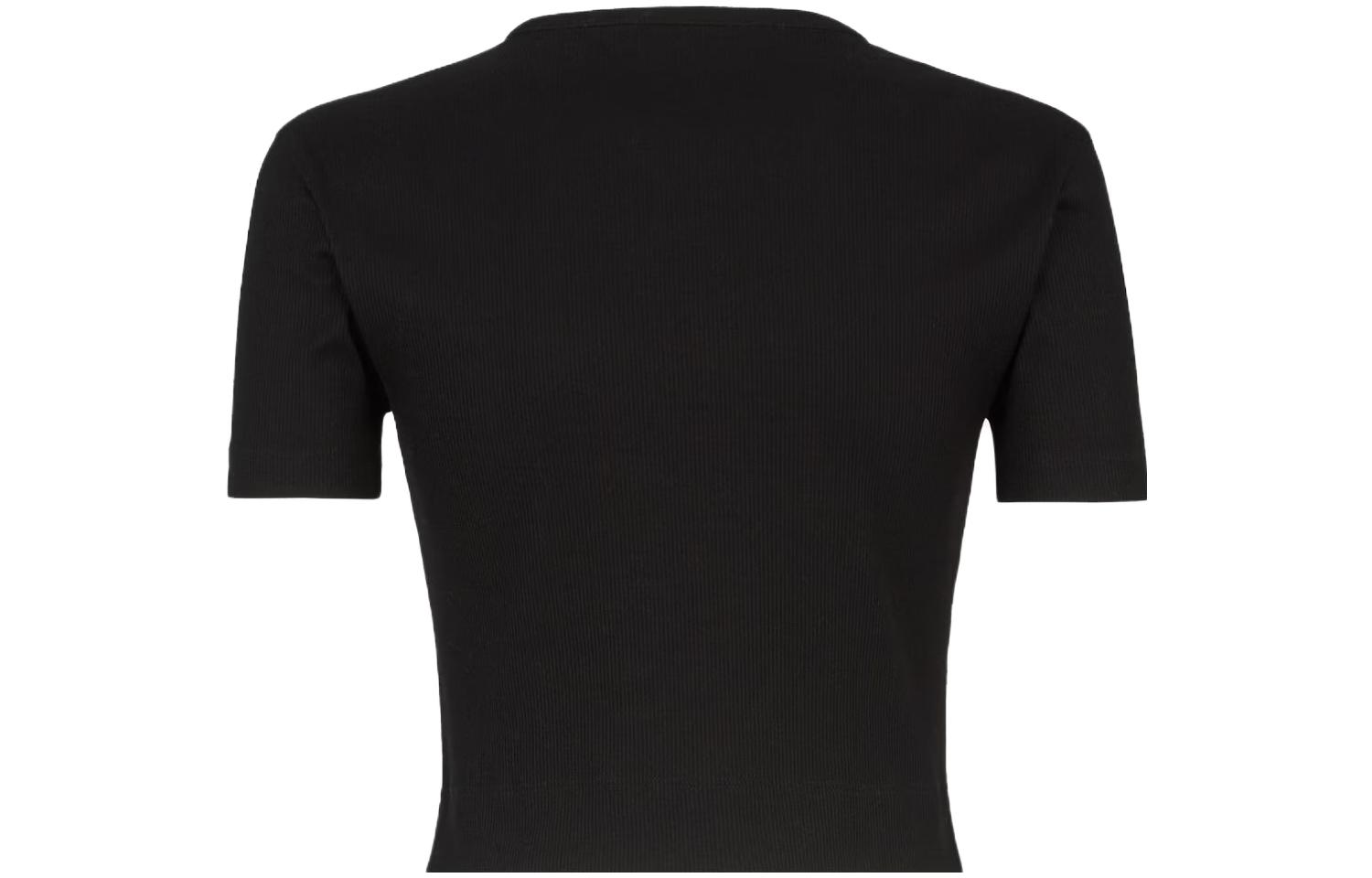 (Women) FENDI Solid Color Logo Print Short Sleeve T-Shirt SS23  Regular Fit FS8110ANQMF0ZNM 圖 8