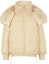 Lookbook (W) フェンディ ソリッドカラー ジッパーフード ダウンジャケット クリーム色 FAA439AGMJF10RM