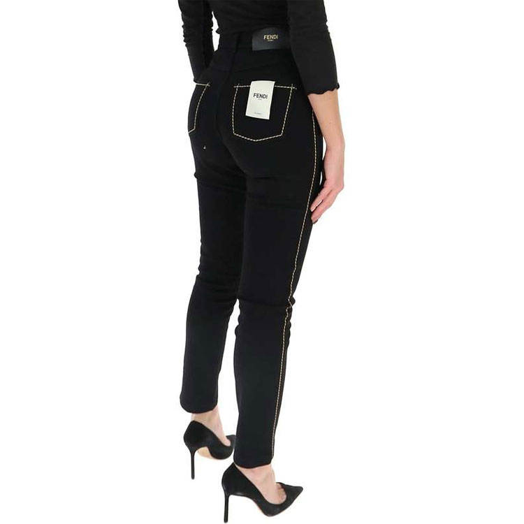 Details for (W) FENDI SS21 黑色休闲牛仔裤 FLP673AC44F0GME