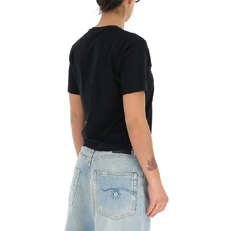 (Women) FENDI SS21 Black Logo Print Crewneck Short Sleeve T-Shirt. FS7389AFLTF0GME 圖 8