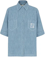 Order (W) FENDI SS21 輕便短袖襯衫 淺藍色 FLF641AFLMF1D3B