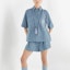 Shop (Women) FENDI SS21 Casual Short Sleeve Shirt Light Blue FLF641AFLMF1D3B