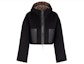Buy (Women) FENDI SS21 Reversible Hooded Wool Jacket with Pockets Black. FJ6993A5HDF0GME