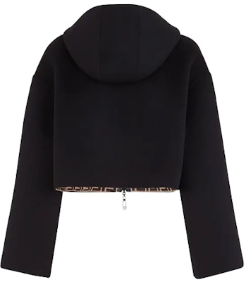 (Women) FENDI SS21 Reversible Hooded Wool Jacket with Pockets Black. FJ6993A5HDF0GME Shop (Women) FENDI SS21 Reversible Hooded Wool Jacket with Pockets Black. FJ6993A5HDF0GME