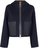 Details for (Women) FENDI SS21 Reversible Hooded Wool Jacket with Pockets Black. FJ6993A5HDF0GME