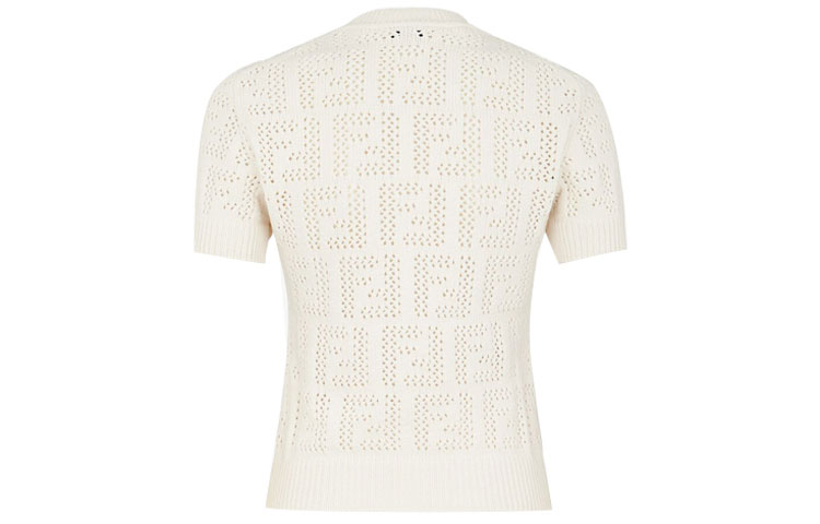 (Women) FENDI SS21 Slim Fit Cotton Sweater White FZX641AF4TF0ZNM 圖 3