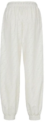(W) Pantalones Jogger Casuales de Nylon Blanco FENDI SS21. FAB228AERVF0C00 Lookbook (W) Pantalones Jogger Casuales de Nylon Blanco FENDI SS21. FAB228AERVF0C00