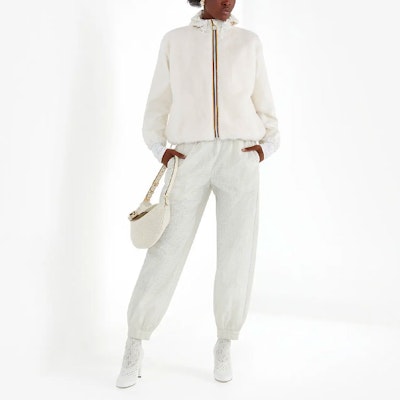 (W) Pantalones Jogger Casuales de Nylon Blanco FENDI SS21. FAB228AERVF0C00 Shop (W) Pantalones Jogger Casuales de Nylon Blanco FENDI SS21. FAB228AERVF0C00