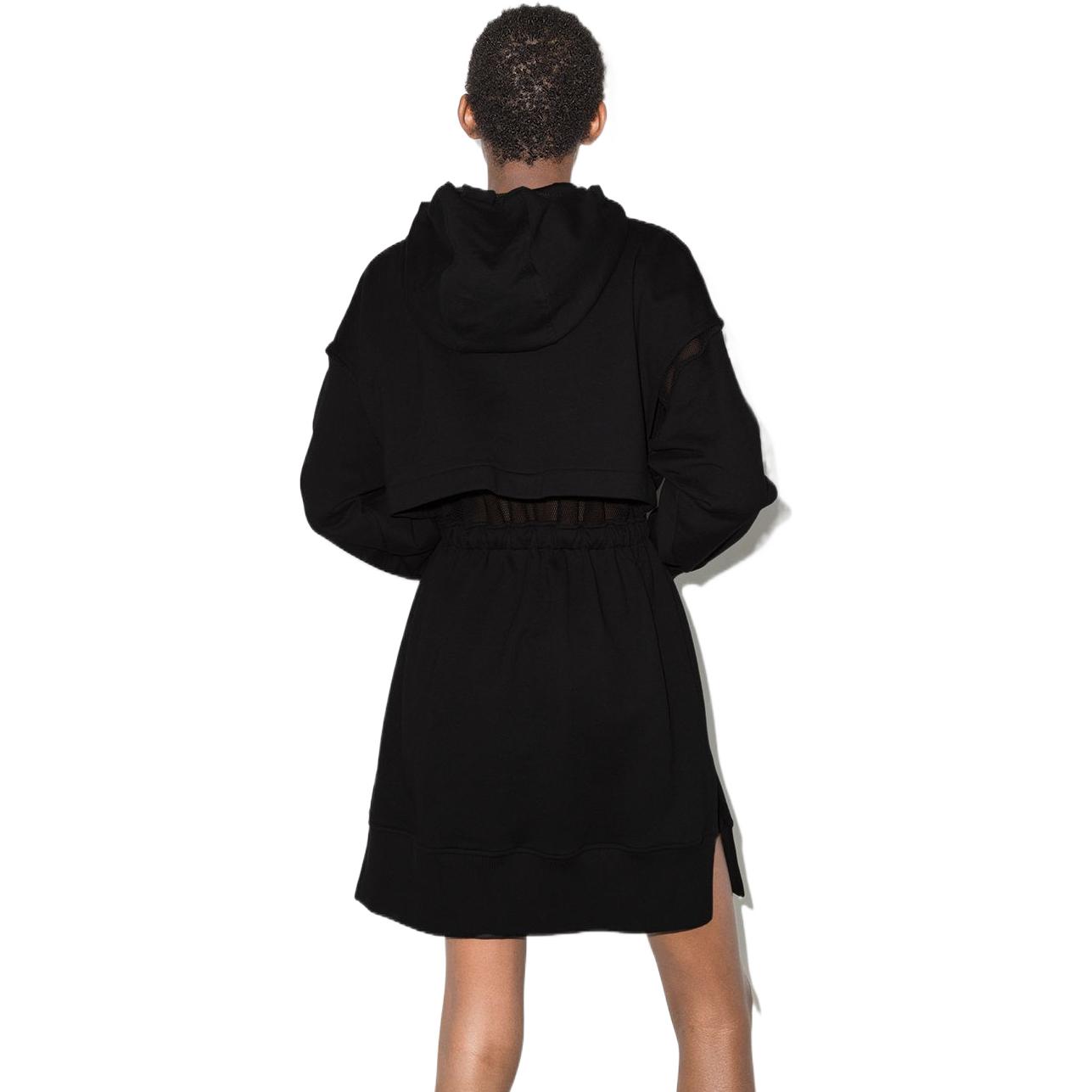 Purchase (W) FENDI SS22 黑色印花连帽长袖连衣裙. FS7462AHLDF0GME