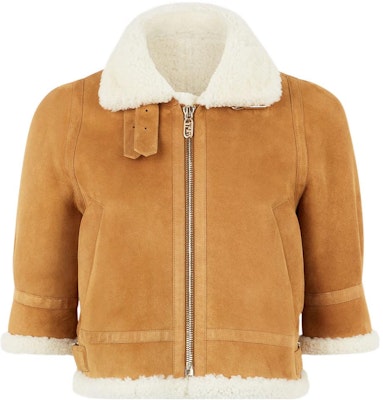 (Women) FENDI SS22 Brown Short Sleeve Leather Crop Top Jacket. FM5299AJA9F1HC4 Order (Women) FENDI SS22 Brown Short Sleeve Leather Crop Top Jacket. FM5299AJA9F1HC4