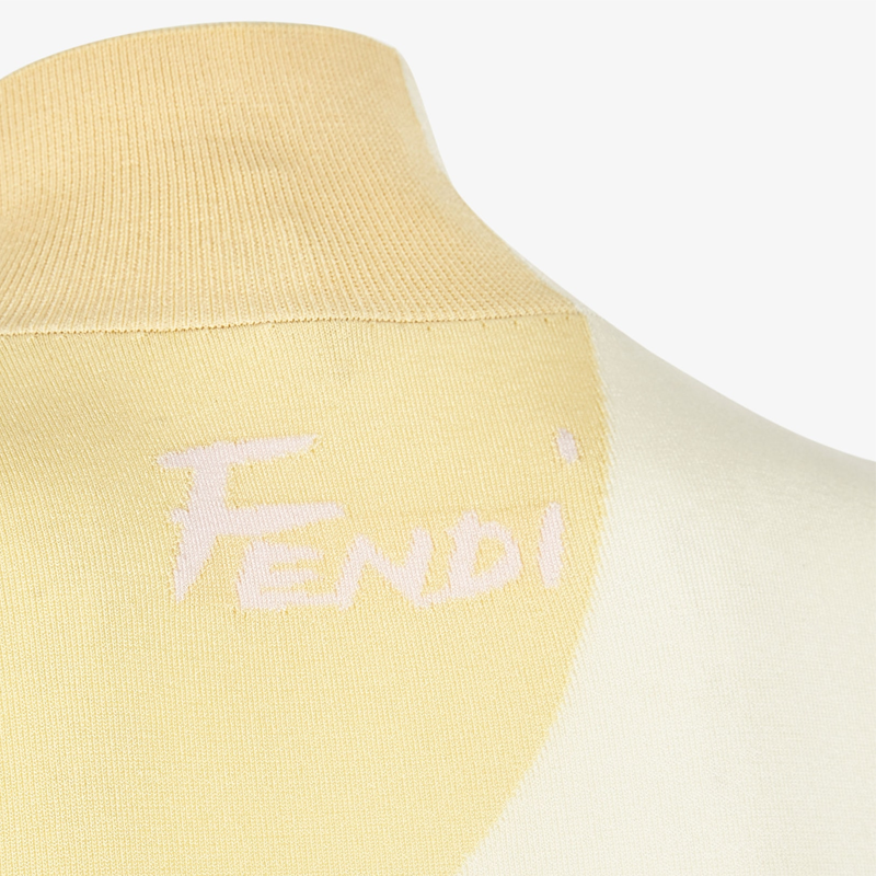 Purchase (W) FENDI SS22 多色拼接长袖短款连衣裙. FZD945AJTGF0W0H