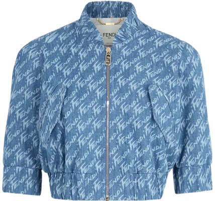 (W) FENDI SS22 淺藍色短版外套全版印花Logo設計 FLF671AJK2F1H3F Buy (W) FENDI SS22 淺藍色短版外套全版印花Logo設計 FLF671AJK2F1H3F
