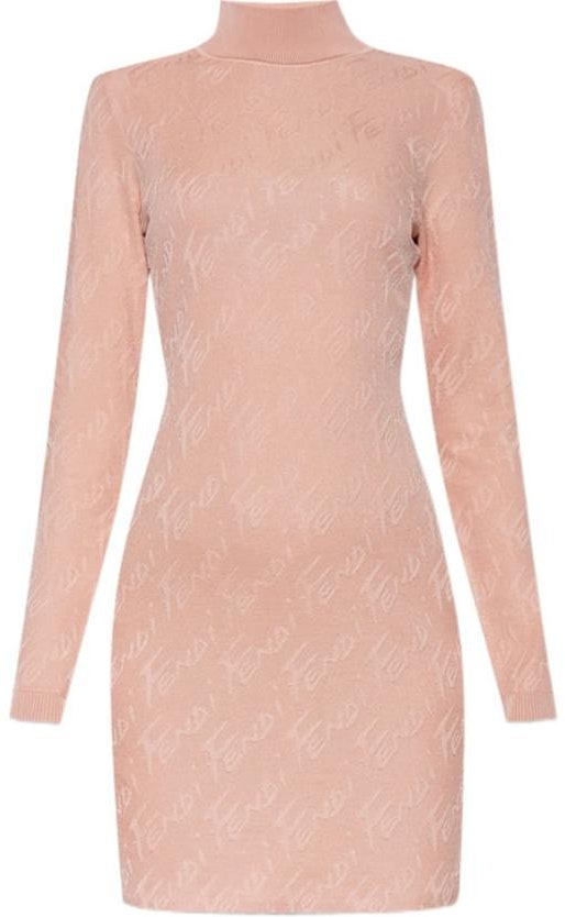 women-fendi-ss-22-pink-high-neck-slim-fit-long-sleeve-dress-fzda-28-ajfef-11-as