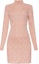 Buy (Women) FENDI SS22 Pink High-Neck Slim-Fit Long Sleeve Dress FZDA28AJFEF11AS