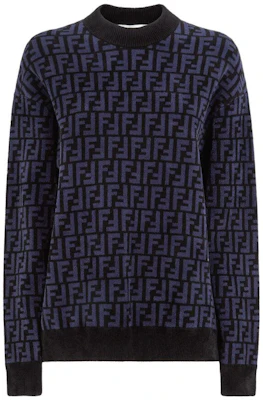 (Women) FENDI SS22 Purple Logo Print Crewneck Long Sleeve Sweater FZX860ALAPF10W3 Order (Women) FENDI SS22 Purple Logo Print Crewneck Long Sleeve Sweater FZX860ALAPF10W3