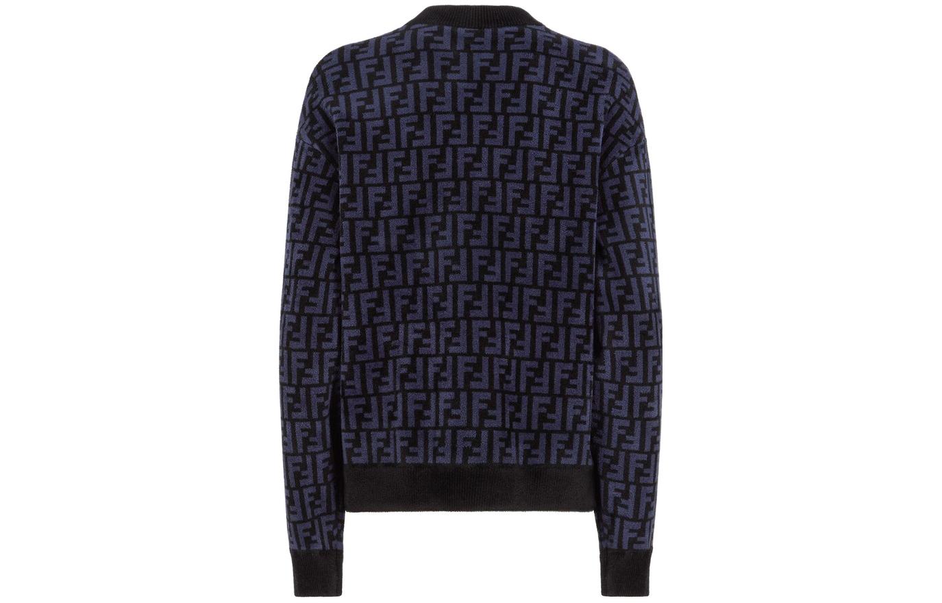 (Women) FENDI SS22  Purple Logo Print Crewneck Long Sleeve Sweater FZX860ALAPF10W3 圖 3