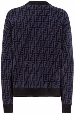 (Women) FENDI SS22 Purple Logo Print Crewneck Long Sleeve Sweater FZX860ALAPF10W3 Lookbook (Women) FENDI SS22 Purple Logo Print Crewneck Long Sleeve Sweater FZX860ALAPF10W3