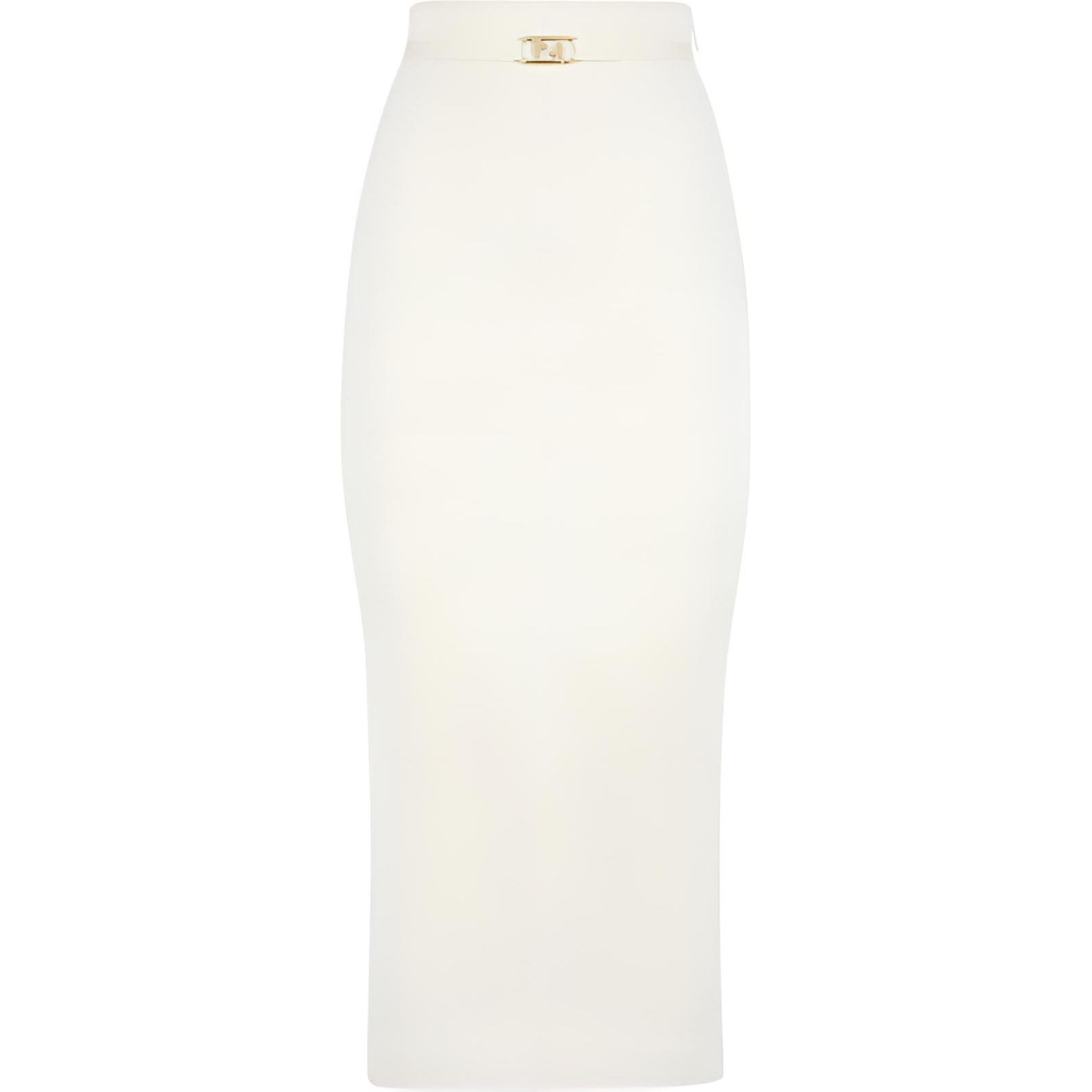 (Women) FENDI SS22  Slim Fit Knit Dress White. FZQ665AJTHF0ZNM