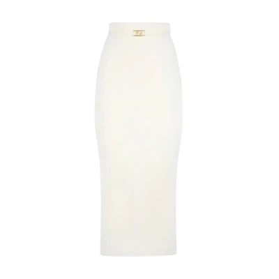 (Women) FENDI SS22 Slim Fit Knit Dress White. FZQ665AJTHF0ZNM