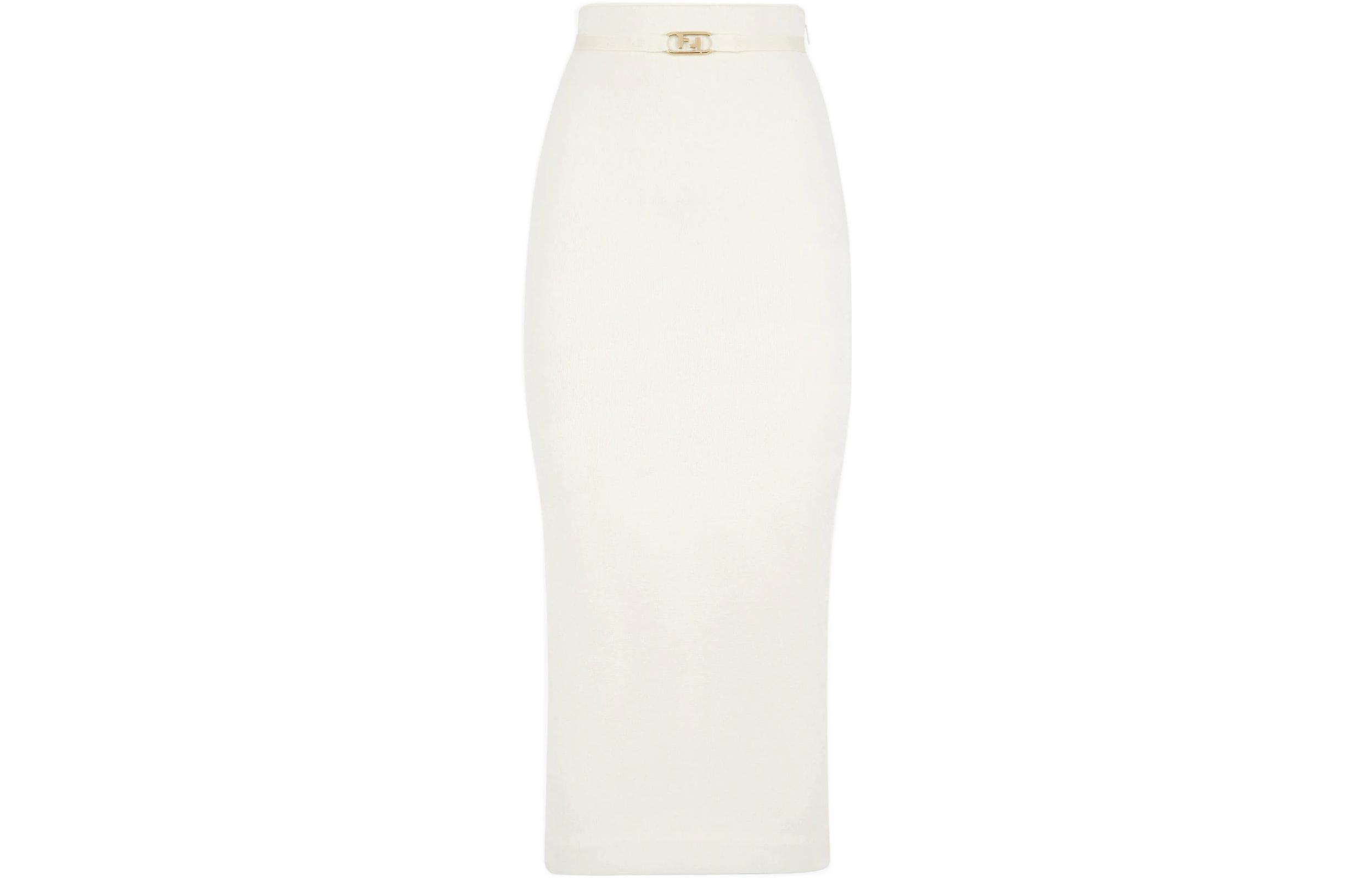 Order (W) FENDI SS22 修身针织连衣裙 白色 FZQ665AJTHF0ZNM