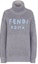 Buy (Women) FENDI SS22 Letter Pattern Embroidered Pullover Sweater Grey FZX761AIKAF0HH3