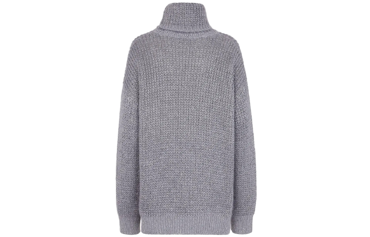 Lookbook (W) 芬迪 SS22 字母图案刺绣灰色套头毛衣 FZX761AIKAF0HH3