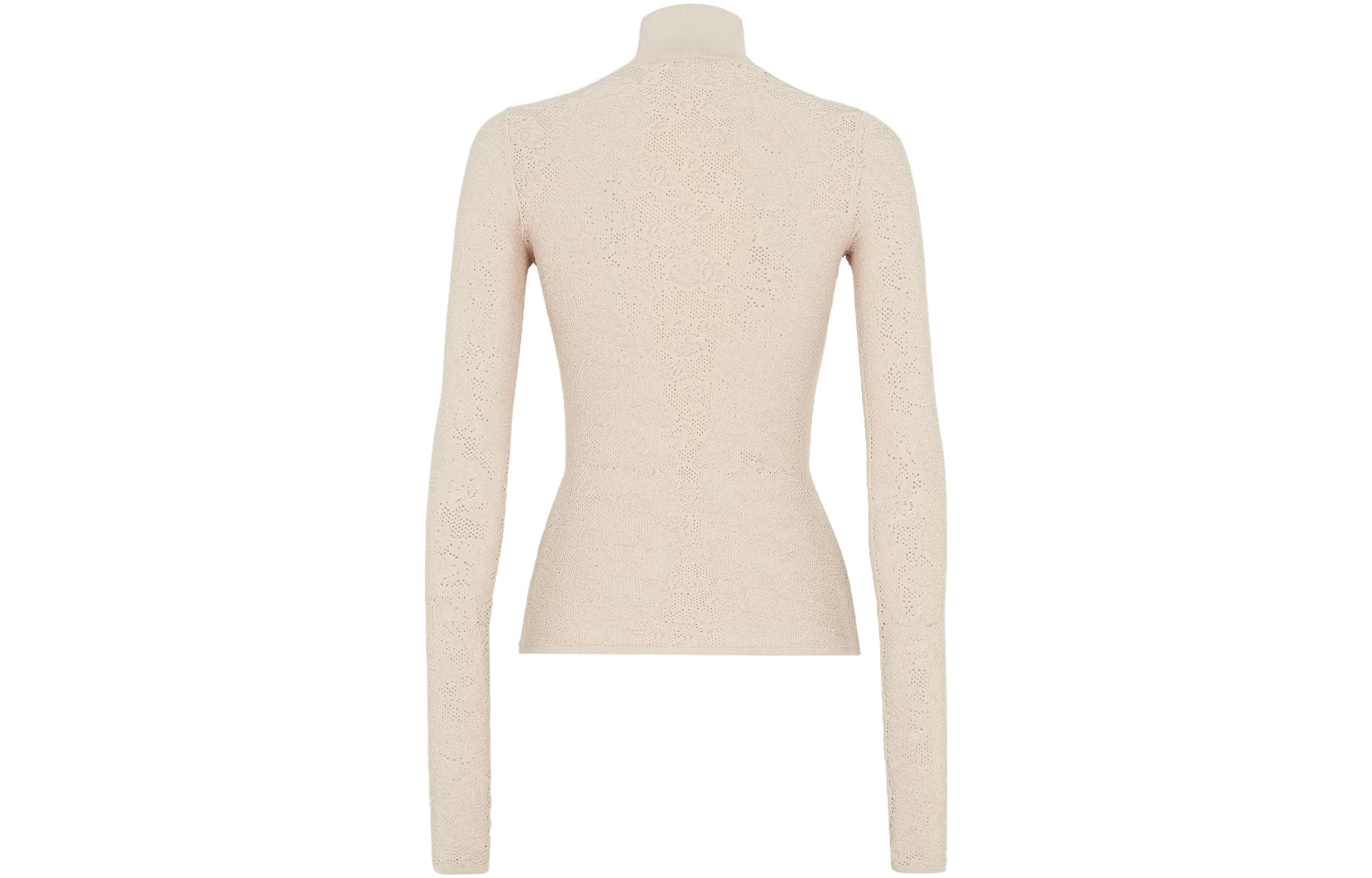 Lookbook (W) FENDI SS23 米色花卉刺繡高領針織毛衣 FZXA37AQ40F1M28