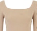 Cheap (Women) FENDI SS23 Beige Knitted Pullover Sweater Round Neck 3/4 Sleeve FZX979ANJBF1KE0