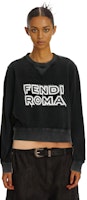 (W) FENDI SS23 Baju Sweater Hitam Cetak Huruf Leher Bulat Berbordir. FS7948AMGTF1K1W Shop (W) FENDI SS23 Baju Sweater Hitam Cetak Huruf Leher Bulat Berbordir. FS7948AMGTF1K1W