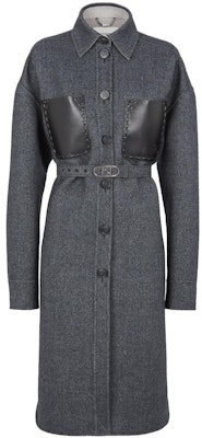 (W) FENDI SS23 Grey Monochrome Coat Belted Single-Breasted. FF8853ALBSF1IHJ Order (W) FENDI SS23 Grey Monochrome Coat Belted Single-Breasted. FF8853ALBSF1IHJ
