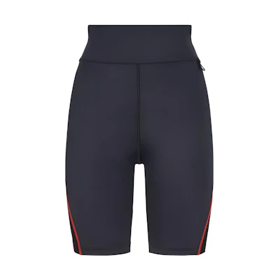 (Women) FENDI SS23 High-Waist Logo Print Cycling Shorts Blue. FAB309AK8JF0GME