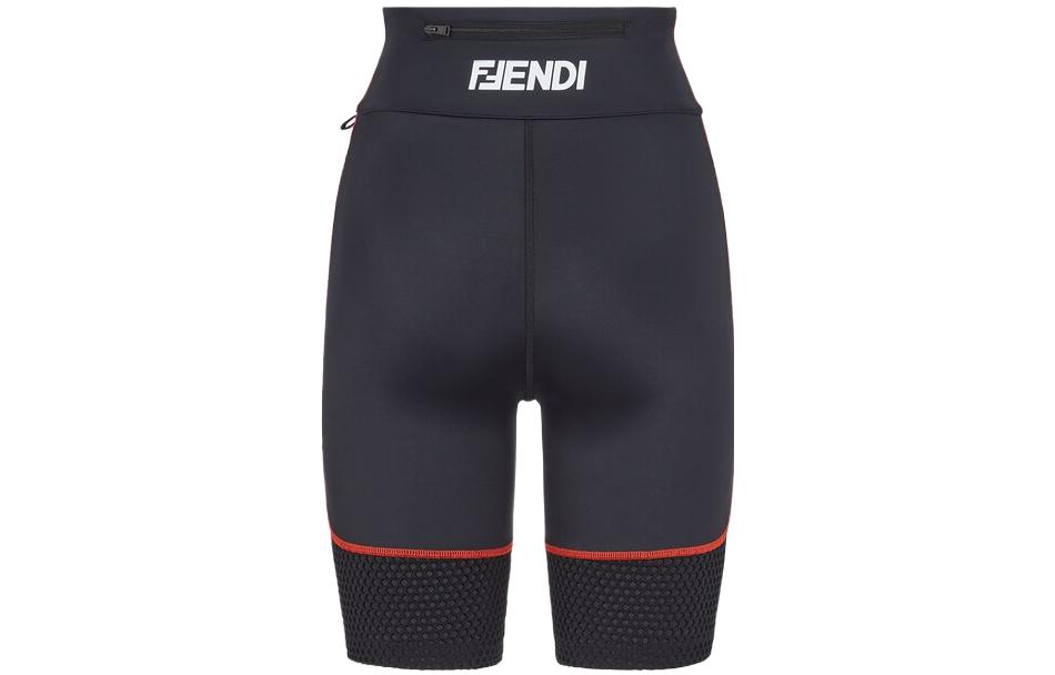 (Women) FENDI SS23  High-Waist Logo Print Cycling Shorts Blue. FAB309AK8JF0GME 圖 3
