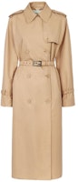 (Women) FENDI SS23 Khaki Double-Breasted Leather Belt Trench Coat. FF8980AK6DF1KE0 (Women) FENDI SS23 Khaki Double-Breasted Leather Belt Trench Coat. FF8980AK6DF1KE0