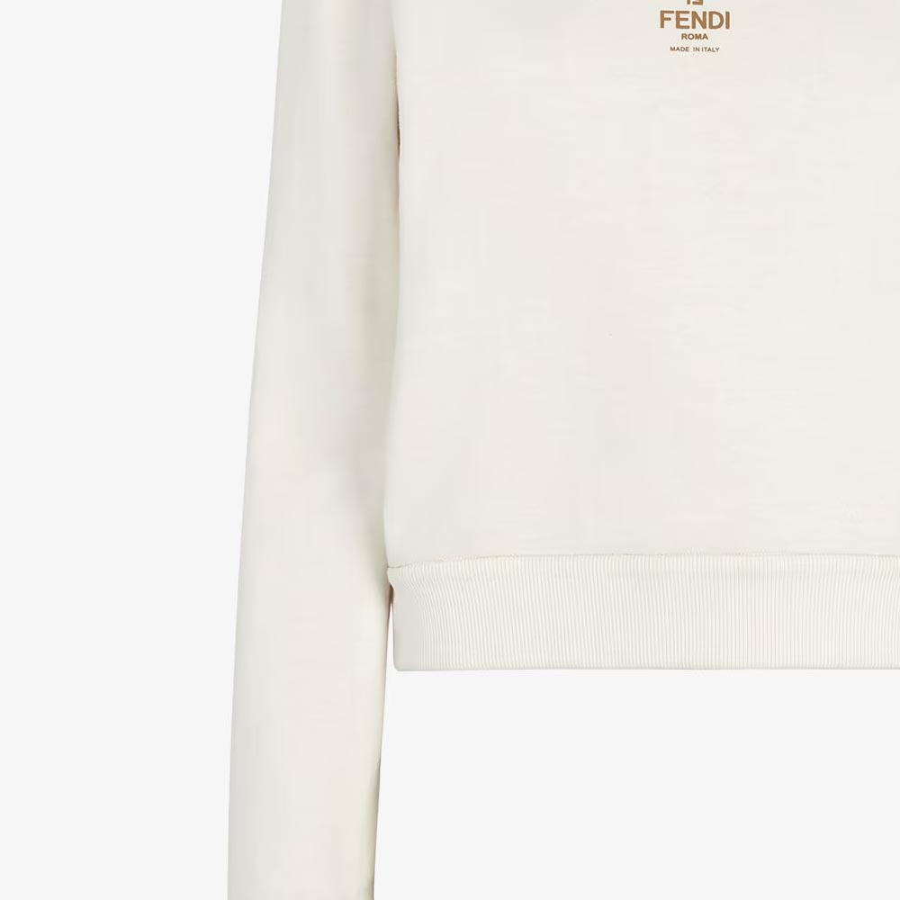 (Women) FENDI SS23  Logo Print Hoodie White. FS8113AQ95F1M2A 圖 7